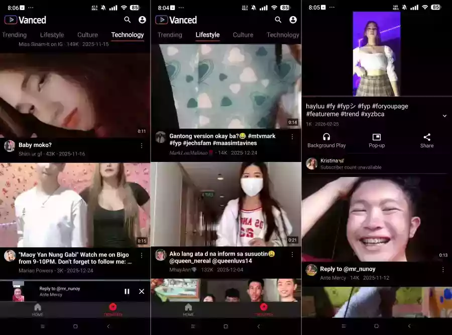 Vanced 第三方油管免登陆 免注册直接看视频