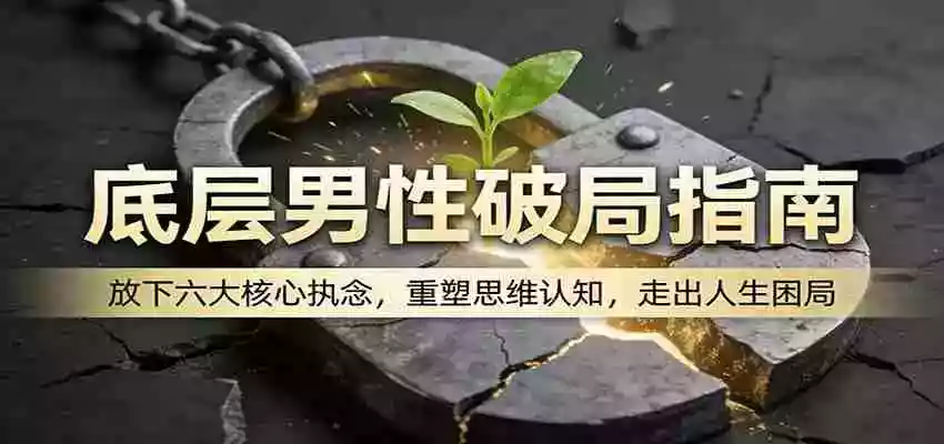 底层男性破局指南：放下六大核心执念，重塑思维认知，走出人生困局