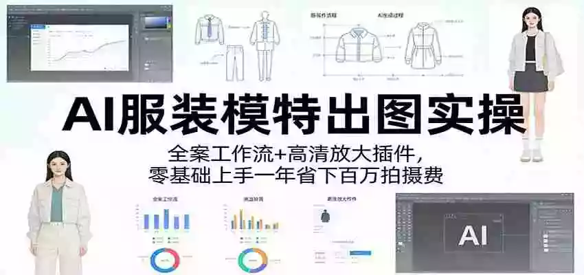 图片[1]-AI服装模特出图实操：全案工作流+ 高清放大插件，零基础上手一年省下百万拍摄费