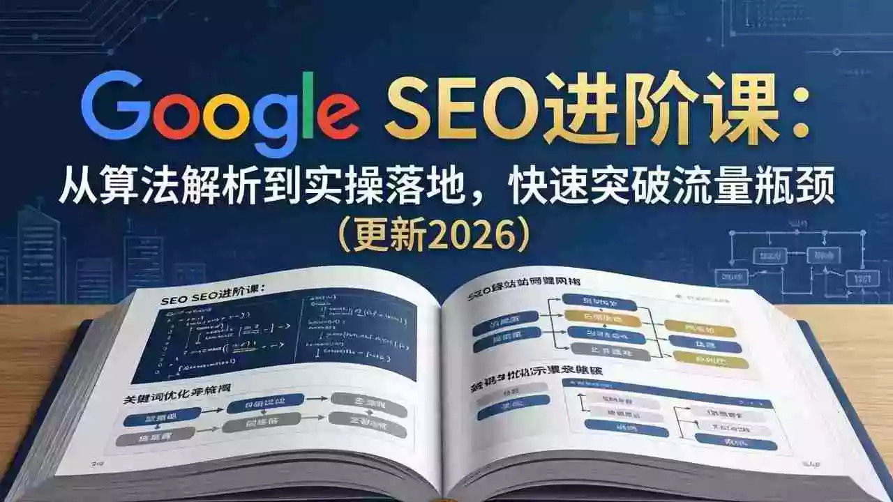 Google SEO进阶课：从算法解析到实操落地，快速突破流量瓶颈（更新2026）