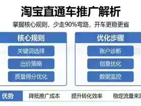 淘宝直通车推广解析，掌握核心规则，少走90%弯路，开车更稳更省