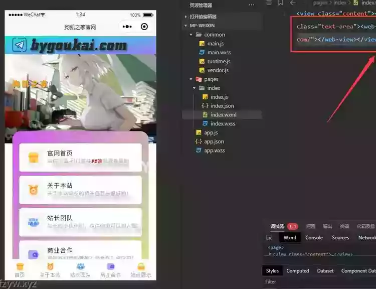 网站转小程序 任意网址打包成小程序源码