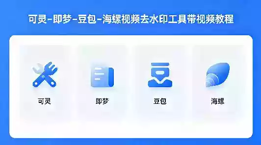 可灵–即梦–豆包–海螺视频去水印工具带视频教程