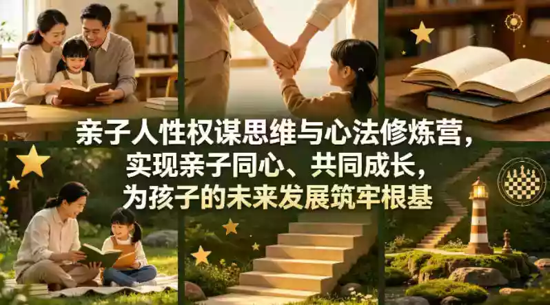 亲子人性权谋思维与心法修炼营，实现亲子同心、共同成长，为孩子的未来发展筑牢根基【音频】