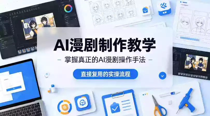 AI漫剧制作教学，带你掌握真正的AI漫剧操作手法，直接复用的实操流程