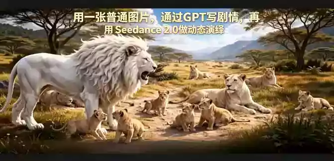 用一张普通图片，通过GPT写剧情，再用Seedance 2.0做动态演绎，居然能生成迪士尼风格搞笑动画