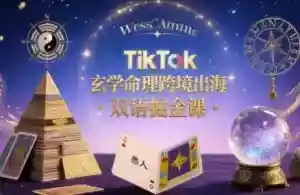 TikTok玄学命理跨境出海双语掘金课，手把手教你用命理知识精准直击海外用户痛点