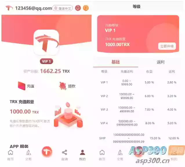 uniapp版多语言TRX系统源码/TRX理财系统/虚拟币挖矿