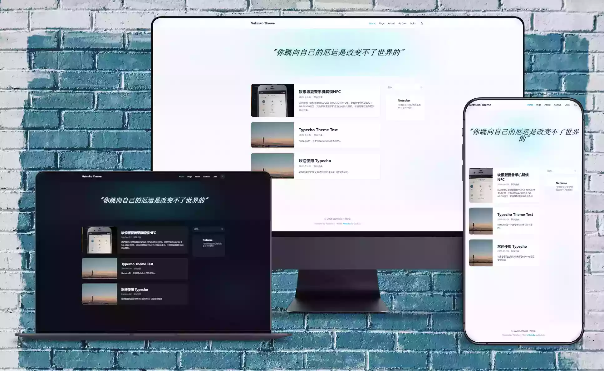 Netsuko 二栏简约型主题模板