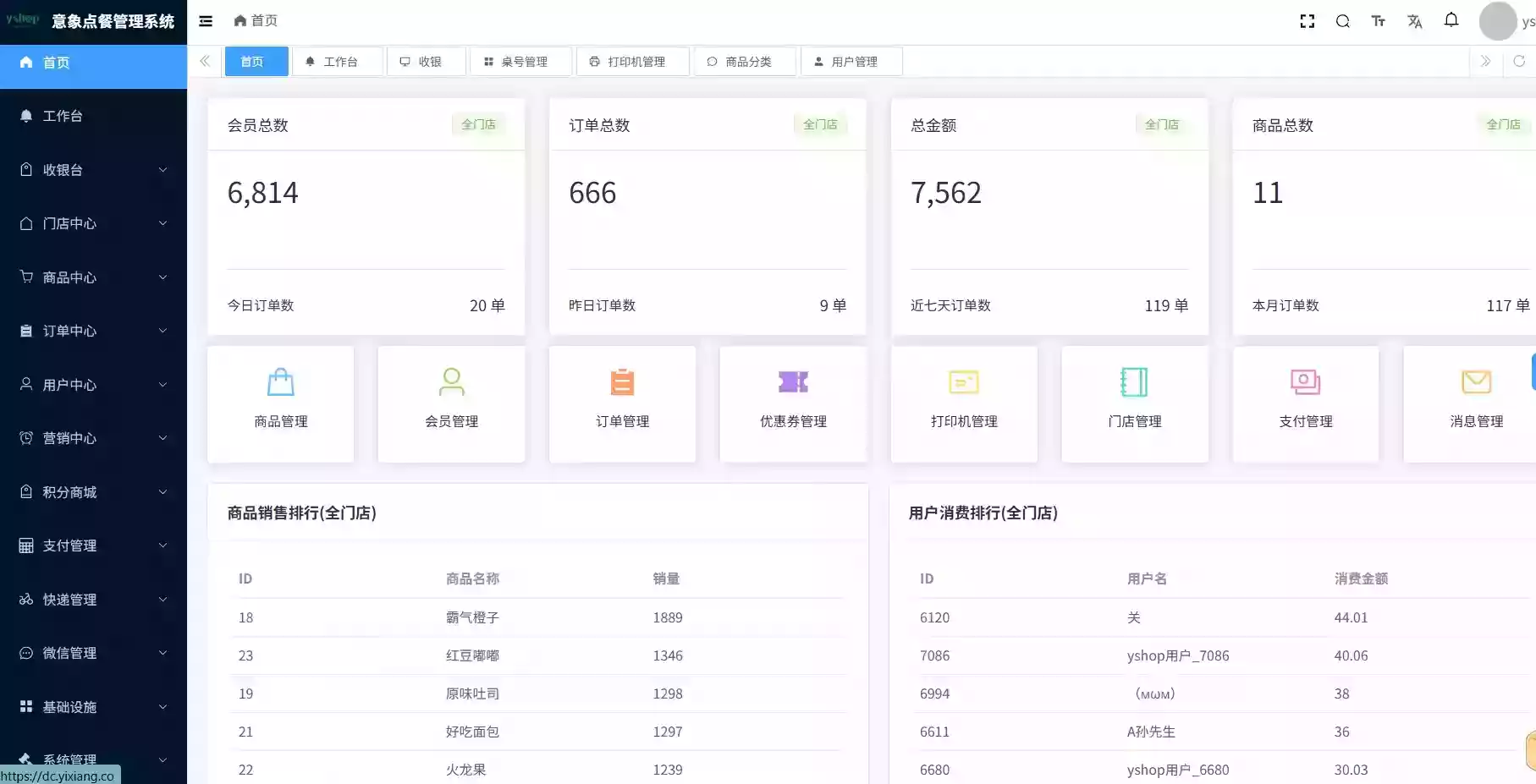 扫码点餐小程序 意象桌面扫码点餐小程序系统_开源