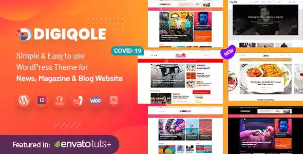 Digiqole 新闻杂志 WordPress 主题