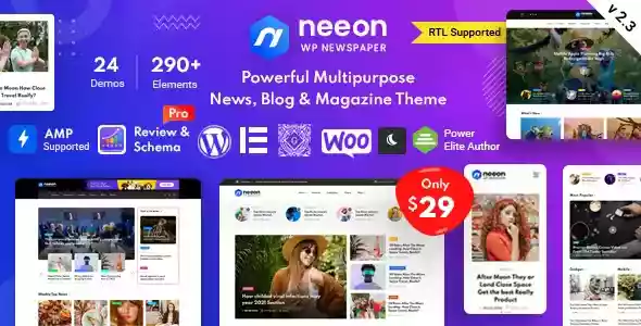 Neeon WordPress 新闻杂志主题