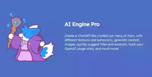 AI Engine Pro ChatGPT 聊天机器人 GPT-3
