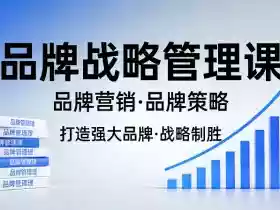 打造强大的品牌！品牌战略管理课，品牌营销，品牌策略