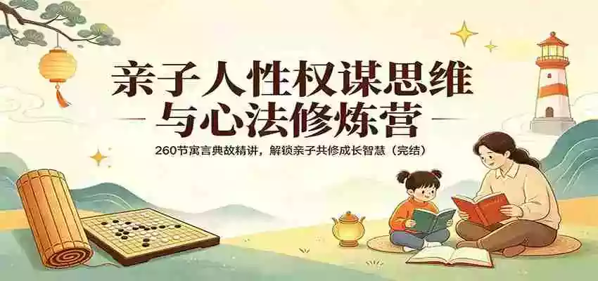 图片[1]-亲子人性权谋思维与心法修炼营：260节寓言典故精讲，解锁亲子共修成长智慧（完结）