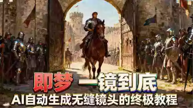 即梦AI一镜到底终极教程，智能补帧+运镜技巧，AI自动生成无缝丝滑长镜头高效出片