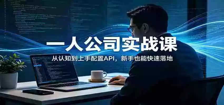 图片[1]-一人公司实战课：从认知到上手配置API，新手也能快速落地