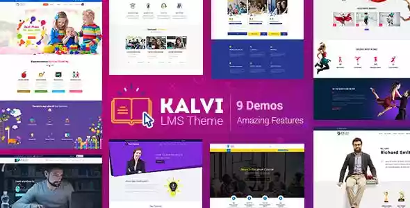 Kalvi LMS 教育 WordPress 主题