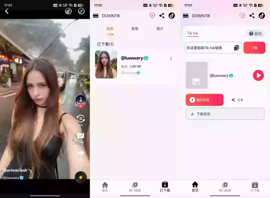 Tk视频下载器3.9.4一键下载无水印视频无需登录